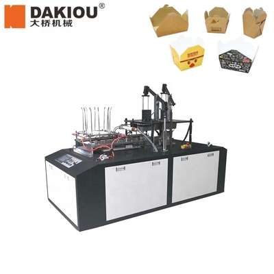 Factory Dakiou CHJ-D120 Automatic Food Trays Paper Lunch Box Box Making Carton Erecting Machine